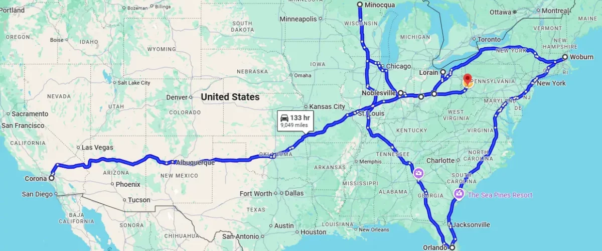 All the places I have lived